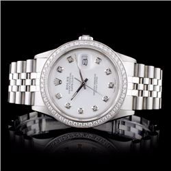 Rolex SS DateJust 1.00ctw Diamond Wristwatch