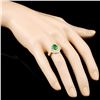 Image 3 : 18K Gold 1.72ct Tsavorite & 1.36ctw Color Diamond