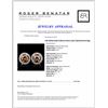 Image 3 : 14K White Gold 0.92ctw Fancy Color Diamond Earring