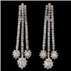 Image 1 : 14K White Gold 3.50ctw Diamond Earring