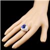 Image 3 : 18K Gold 9.73ct Tanzanite & 3.14ctw Diamond Ring