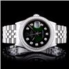 Image 1 : Rolex SS DateJust 1.00ctw Diamond Gents Wristwatch