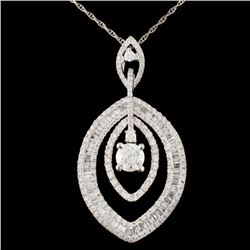 18K Gold 1.83ctw Diamond Pendant