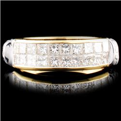 18K Gold 0.93ctw Diamond Ring