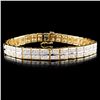 Image 1 : 14K Gold 8.00ctw Diamond Bracelet