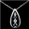 Image 1 : 14K Gold 0.31ctw Fancy Diamond Pendant