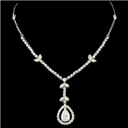 18K White Gold 2.65ctw Diamond Necklace