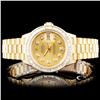 Image 1 : Rolex 18K YG DateJust 4.00ct Diamond Ladies Watch
