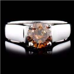 18K Gold 0.96ctw Fancy Color Diamond Ring