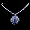 Image 1 : 14K Gold 43.36ctw Tanzanite & 2.07ctw Diamond Neck