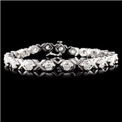14K Gold 5.00ctw Fancy Diamond Bracelet