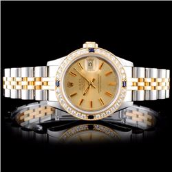 Rolex YG/SS DateJust 1.00ct Diamond Ladies Wristwa