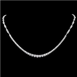 ^18k White Gold 5.80ct Diamond Necklace