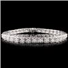 Image 1 : 14K White Gold 2.00ctw Diamond Bracelet