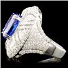 Image 3 : 18K Gold 5.56ct Tanzanite & 2.92ctw Diamond Ring