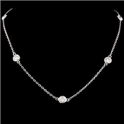 14K Gold 1.40ctw Diamond Necklace