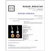 Image 3 : 18K Gold 3.51ct Sapphire & 0.93ct Diamond Earrings