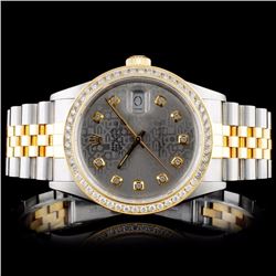 Rolex YG/SS DateJust 1.50ct Diamond Gents Wristwat