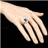 Image 3 : 18K Gold 3.91ct Tanzanite & 1.07ctw Diamond Ring