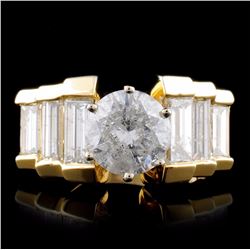 14K Yellow Gold 2.82ctw Diamond Ring