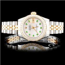 Rolex YG/SS DateJust 1.00ct Diamond Ladies Watch