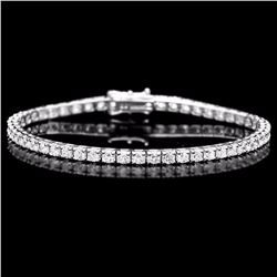 ^18k White Gold 4.50ct Diamond Bracelet