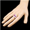 Image 3 : 18K Gold 1.75ct Ruby & 0.84ctw Diamond Ring