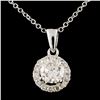 Image 1 : 14K Gold 0.69ctw Diamond Pendant