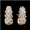 Image 1 : 18K Yellow Gold 3.25ctw Diamond Earrings