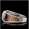 Image 3 : 14K White Gold 2.82ctw Fancy Color Diamond Ring