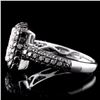 Image 3 : 14K White Gold 1.60ctw Fancy Color Diamond Ring