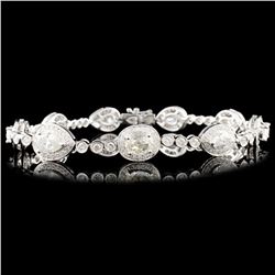 18K Gold 6.44ctw Diamond Bracelet