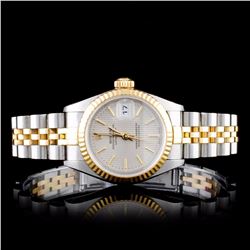 Rolex Two Tone DateJust Ladies Watch Tapestry