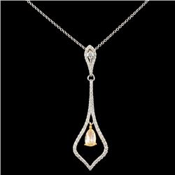 18K Gold 0.9ctw Diamond Pendant