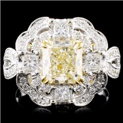 18K Gold 2.70ctw Fancy Diamond Ring