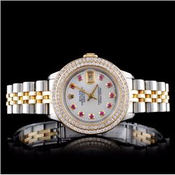 Rolex TT DateJust Diamond Ladies Watch