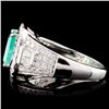 Image 3 : 18K Gold 2.13ct Emerald & 1.11ctw Diamond Ring