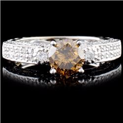 18K Gold 2.09ctw Fancy Color Diamond Ring