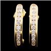 Image 2 : 14K Gold 0.53ctw Diamond Earrings