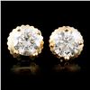 Image 1 : 14K Gold 0.84ctw Diamond Earrings
