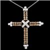 Image 1 : 18K Gold 1.39ctw Fancy Diamond Pendant