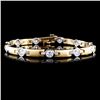 Image 1 : 14K TT Gold 2.82ctw Diamond Bracelet