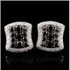 Image 1 : 14K White Gold 1.47ctw Fancy Color Diamond Earring