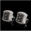 Image 2 : 14K White Gold 1.47ctw Fancy Color Diamond Earring
