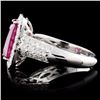 Image 3 : 18K White Gold 2.78ct Ruby & 0.73ct Diamond Ring