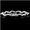 Image 2 : 14K White Gold 1.00ctw Diamond Bracelet
