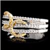 Image 2 : 18K TT 0.71ctw Diamond Ring