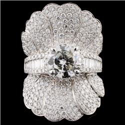 18K Gold 4.92ctw Diamond Ring