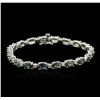 14KT White Gold 11.20ctw Green Sapphire and Diamond Bracelet