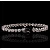 Image 3 : 14KT White Gold 8.20ctw Diamond Tennis Bracelet